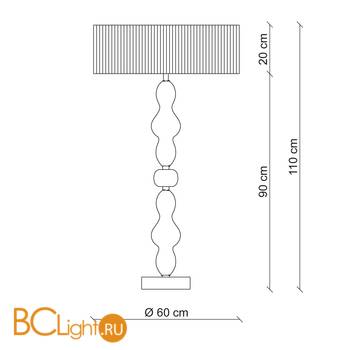 Настольная лампа Patrizia Garganti Ginger & Fred PG504 - Схема